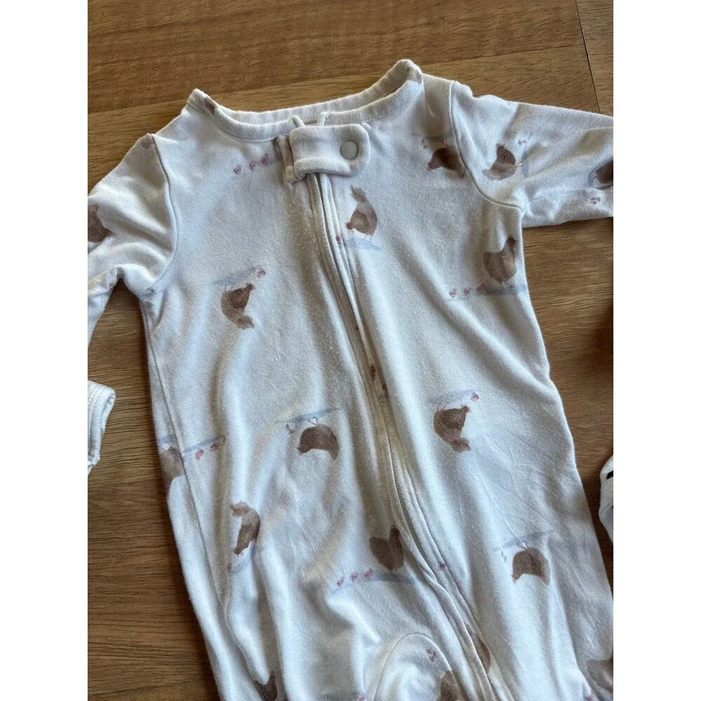 MILKBARN chickens hens farm baby onesie and sleeper set
